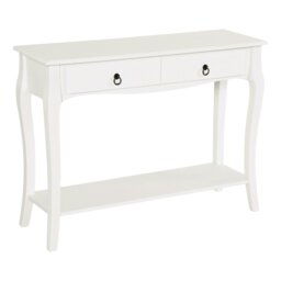 Rackhams Console Table Sofa Side Desk with Storage Shelves Drawers for Entryway - thumbnail 2