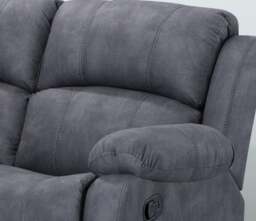 Rackhams Alaska Grey Full Fabric 3 Piece Sofa Suite - thumbnail 2
