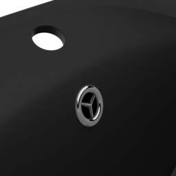 Rackhams Luxury Basin Overflow Oval Matt Black 58.5x39 cm Ceramic - thumbnail 6