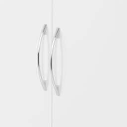 Rackhams Nevada 2 Door Corner Wardrobe - Grey Gloss and Light Oak - thumbnail 6