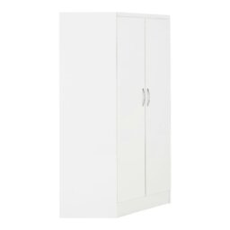Rackhams Nevada 2 Door Corner Wardrobe - Grey Gloss and Light Oak - thumbnail 5