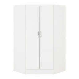 Rackhams Nevada 2 Door Corner Wardrobe - Grey Gloss and Light Oak - thumbnail 4
