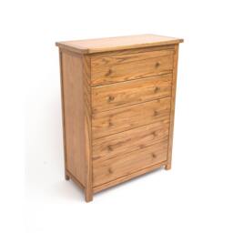 Rackhams Trivento 5 Drawer Chest of Drawers Wood Knob - Natural - thumbnail 3