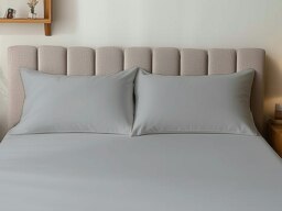 Rackhams Microfibre Soft Touch Plain Dyed Housewife Pillowcase Pair - Duck Egg - thumbnail 5
