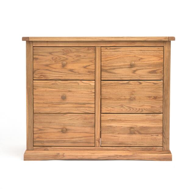 Rackhams Salerno 6 Drawer Chest of Drawers Wood Knob - Natural - image 1