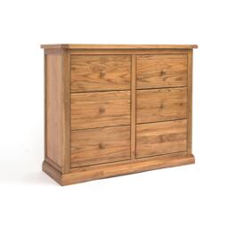 Rackhams Salerno 6 Drawer Chest of Drawers Wood Knob - Natural - thumbnail 2