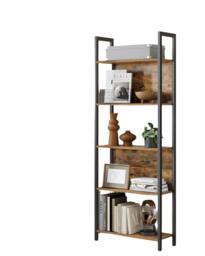 Rackhams 6-Shelf Industrial Bookcase with Steel Structure - thumbnail 2