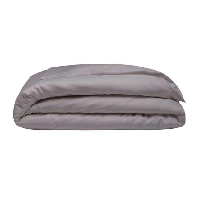 Rackhams 400 Thread Count Egyptian Cotton Oxford Duvet Cover - Pewter - Single - Pewter - 100% Egyptian Cotton - image 1