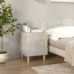 Rackhams Bedside Cabinet Concrete Grey Engineered Wood
