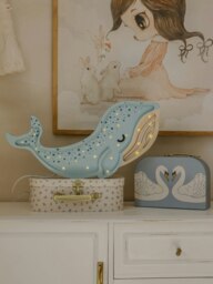 Rackhams Whale Lamp in Blue (15.5x40x5.5 cm) - Blue - One size - thumbnail 4