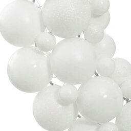 Rackhams Christmas Wreath White 45 cm Polystyrene - White - Polystyrene (PS) - thumbnail 3
