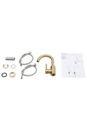 Rackhams Gold Arc Single-Handle Faucet with Swivel Spout - Gold - thumbnail 5