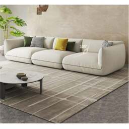 Rackhams TOFU Agnes Three Seater Corner Sofa, Suede, Modular Sofa - Red - Ottoman ( Can't be sold separately. ) - thumbnail 4