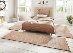 Rackhams Tufted Wool-Look 3 pcs Beige Rug Set - 3 pcs 67X250 cm 67X140 cm 67x140 cm - thumbnail 3
