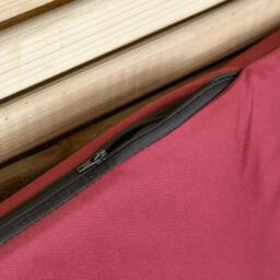Rackhams 99 x 20 x 5cm Cushion Back for 2 Seater Wooden Garden Bench in Burgundy - thumbnail 5