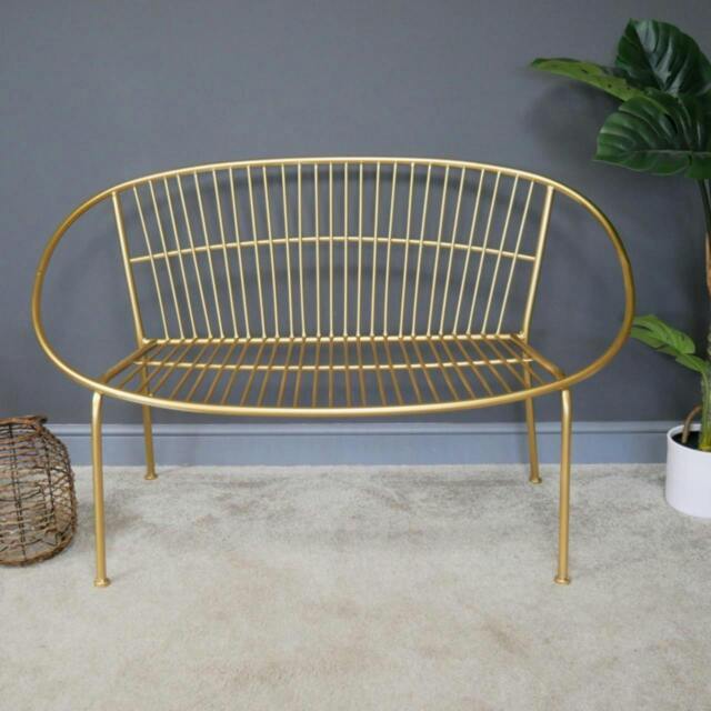 Rackhams Garden Sofa Bench with Gold Coating