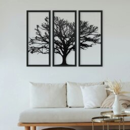 Rackhams Tree of Life Metal Wall Art – Three Panels Stylish Contemporary Home & Garden Decor