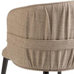Rackhams Brown Fabric Chair 4146 - thumbnail 5