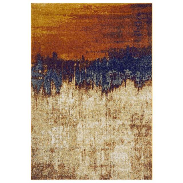 Rackhams Nova NV04 Distress Orange Rug - 120x170cm - image 1