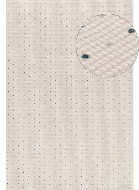 Rackhams Carmel Cream-Blue Dots Rug - 6080 - 120X170 cm - image 1