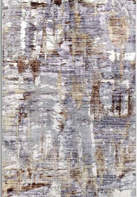 Rackhams Shortpile Rug Copper Gold – Abstract Modern - 80X150 cm - image 1