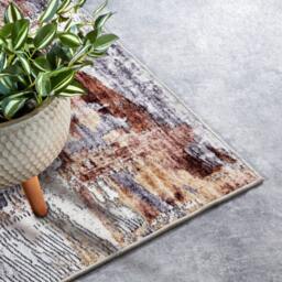 Rackhams Shortpile Rug Copper Gold – Abstract Modern - 80X150 cm - thumbnail 5