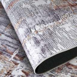 Rackhams Shortpile Rug Copper Gold – Abstract Modern - 80X150 cm - thumbnail 3