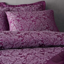 Rackhams Sandringham Plum Duvet Cover Set - Plum - Polycotton - Double - thumbnail 2