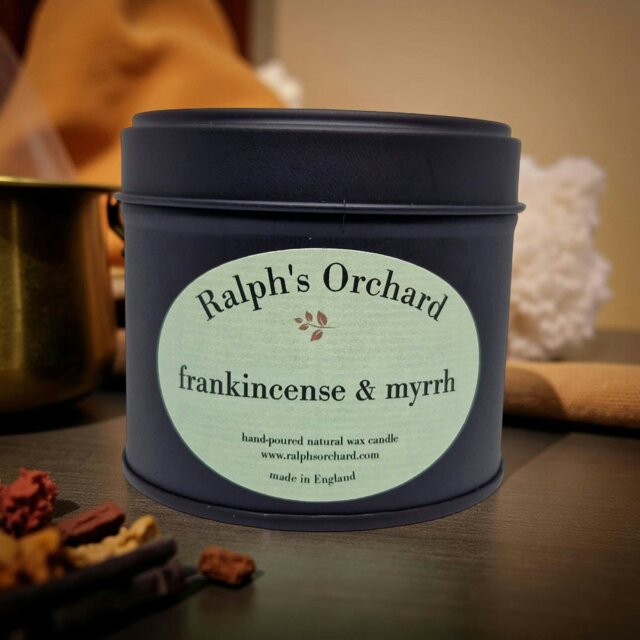 Rackhams Frankincense & Myrrh Scented Candle - Matte Black Tin - image 1
