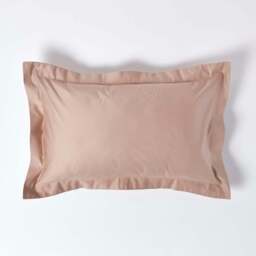 Rackhams Premium 1000 TC Egyptian Cotton Sateen Weave Oxford Pillowcase, Standard Size - Moonlight Beige