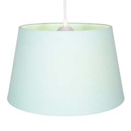 Rackhams Traditional 30cm Duck Egg Linen Fabric Drum Table/Pendant Lampshade 60w Maximum - thumbnail 2