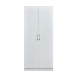 Rackhams Highbury 2 Door Double Wardrobe - White - thumbnail 2