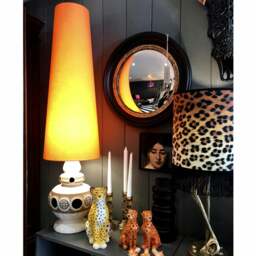 Rackhams Oversized Cone Lampshades in Pumpkin Cotton - King - thumbnail 4