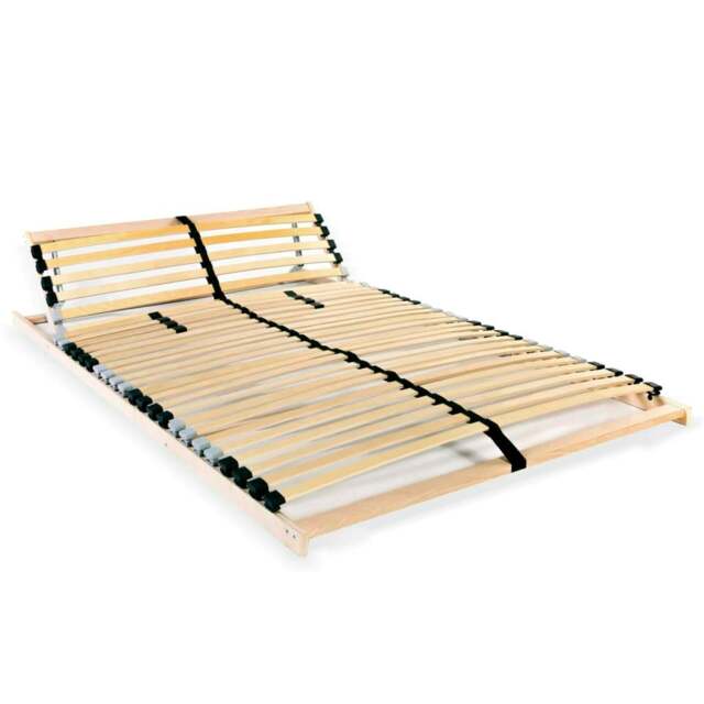 Rackhams Slatted Bed Base with 28 Slats 7 Zones 100x200 cm - image 1