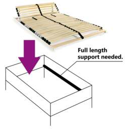Rackhams Slatted Bed Base with 28 Slats 7 Zones 100x200 cm - thumbnail 6