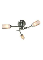 Rackhams Icarus 3 Light Semi Flush Ceiling Light Polished Chrome - thumbnail 3