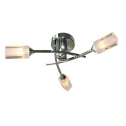 Rackhams Icarus 3 Light Semi Flush Ceiling Light Polished Chrome - thumbnail 2