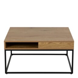 Rackhams Willford Coffee Table in Oak & Black - 1 - Black and Natural - Brown - thumbnail 2