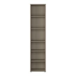 Rackhams Alice Springs Tall Narrow Bookcase with 5 Shelves in Taupe - Manufactured Wood - 1 - Taupe - thumbnail 3