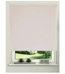 Rackhams Pink Trimmable Thermal Blackout Roller Blinds - 70cm - thumbnail 3