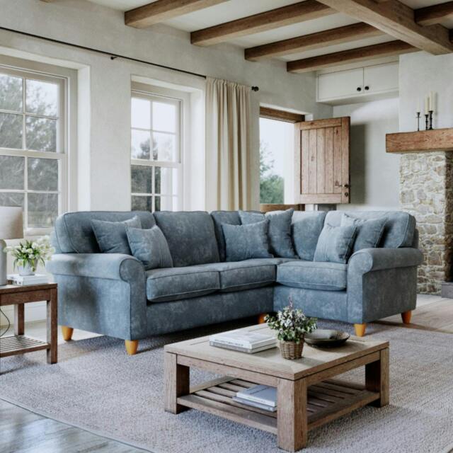 Rackhams Abingdon Right Hand Corner Sofa - Steel - image 1