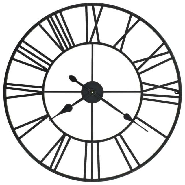 Rackhams Vintage Wall Clock with Quartz Movement Metal 80 cm XXL