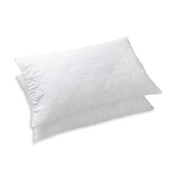 Rackhams Quilted Pillow Soft Touch Microfibre Protector Zippered Closing - Pack of 2 - thumbnail 3