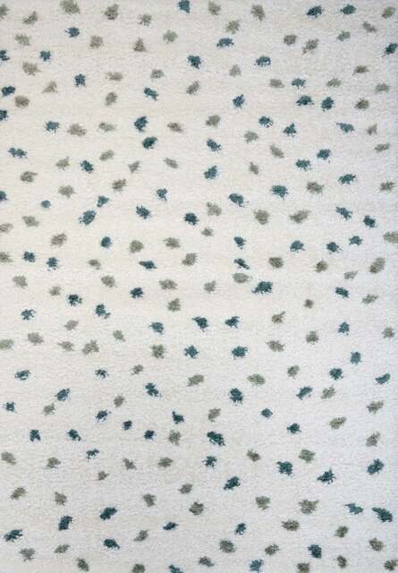 Rackhams Moodi Shaggy Green Drizzle Rug - 120X170 cm - image 1