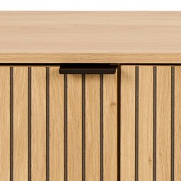Rackhams Jaipur TV Unit With 3 Doors 176cm Wide in Oak - 1 - thumbnail 6