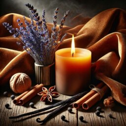 Rackhams Velvet Tonka Candle – Lavender, Tonka & Amber Scent - Silver Tin - Silver Tin - thumbnail 4
