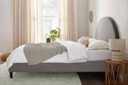 Rackhams Roma Arch Grey Upholstered Bed Frame - King - thumbnail 3