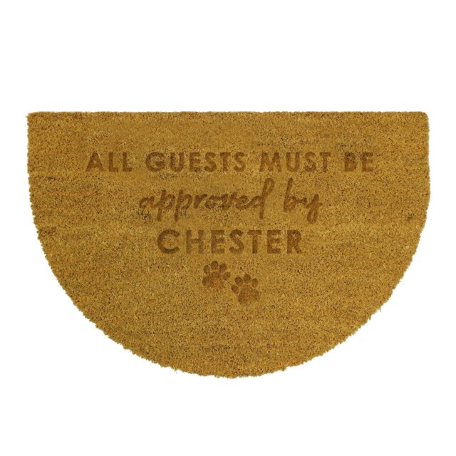 Rackhams Personalised Approved By The Pet Half Moon Indoor Doormat - image 1