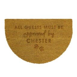 Rackhams Personalised Approved By The Pet Half Moon Indoor Doormat - thumbnail 1