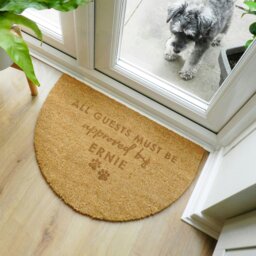 Rackhams Personalised Approved By The Pet Half Moon Indoor Doormat - thumbnail 4